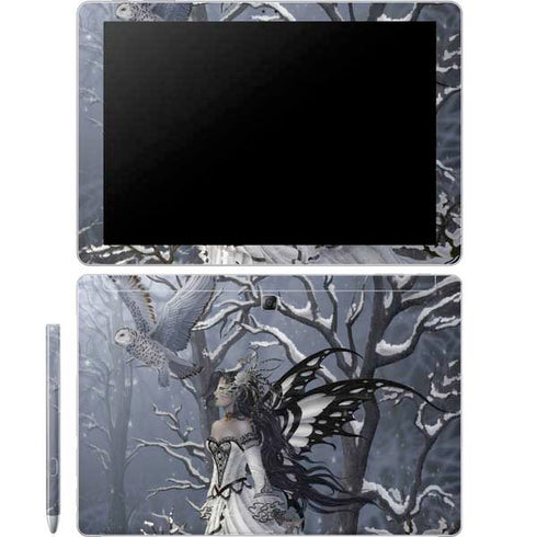 Fairy with Owl in Snow by Nene Thomas Galaxy Book 12in Skin